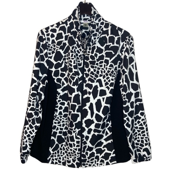 ALIA Abstract Print Lightweight Spring Jacket - Picture 1 of 13